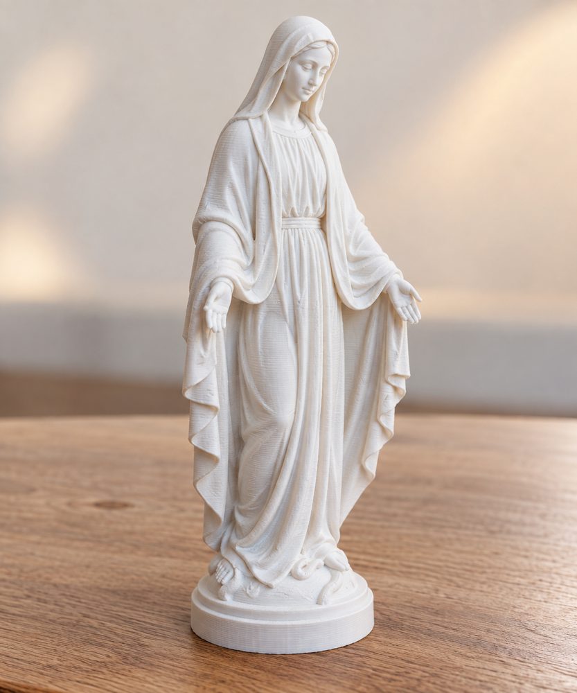 Virgin Mary 3D Printing Creative Design Inspiration