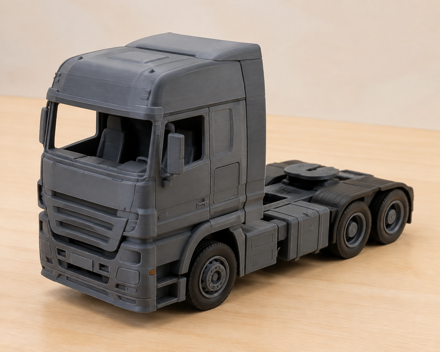 猥琐老虎可编程声光遥控四驱翻斗车自卸卡车4X43D打印创意设计灵感