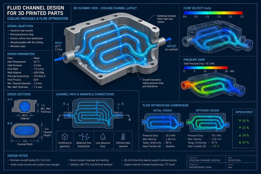 3D打印零件的流体通道设计:密封性能与流道优化
