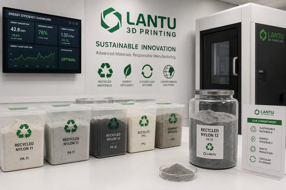 Come realizzare un servizio di stampa 3D sostenibile: pratiche ingegneristiche su utilizzo dei materiali, consumo energetico e rigenerazione