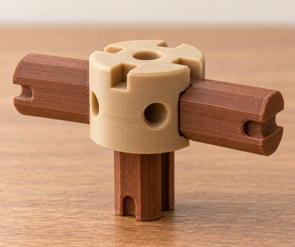 Tinkertoy To Lincoln Logs Uck 07F06M Kreative Designinspiration für den 3D-Druck