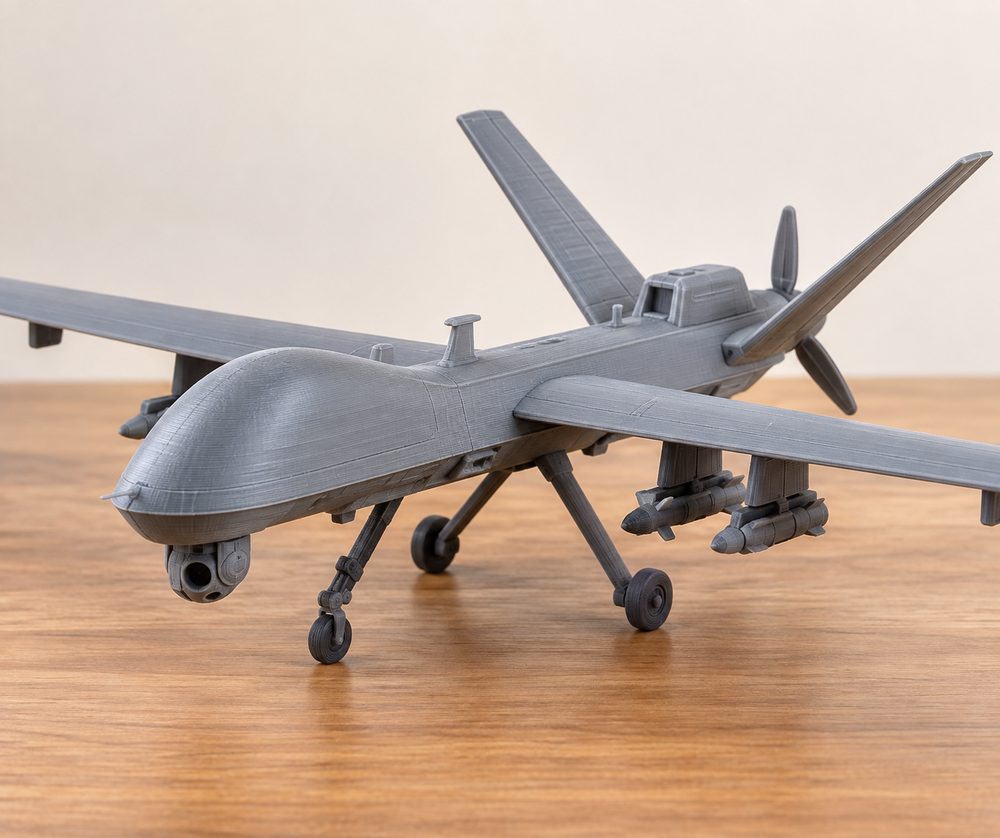 Military Drone 32Mm Poses Inspiración de diseño creativo para impresión 3D