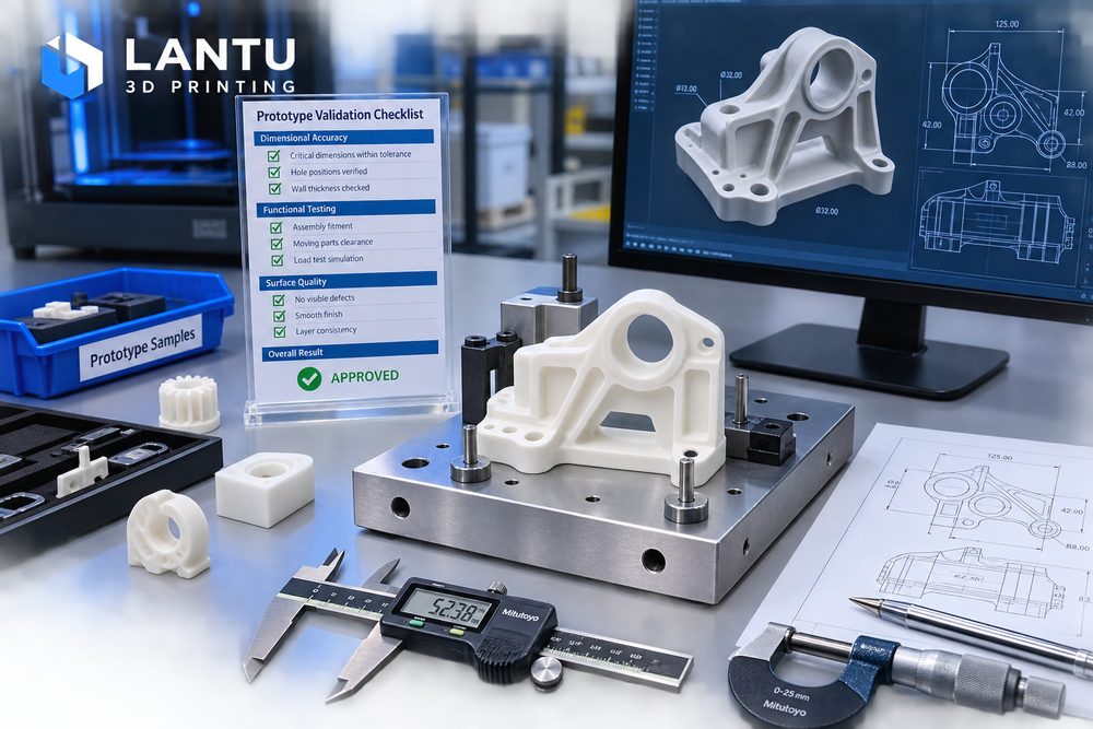 Processo di validazione del campione: gestione a ciclo chiuso dei prototipi 3D dalla conferma estetica ai test funzionali