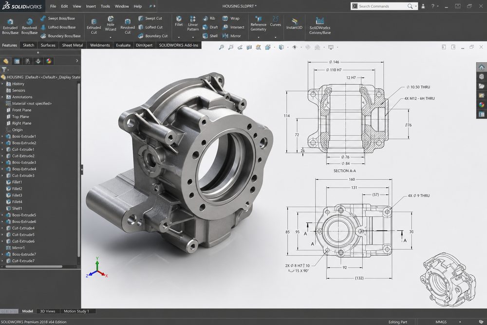 Designrichtlinien für minimale Featuregröße und Detailtreue für den SLA-Prozess