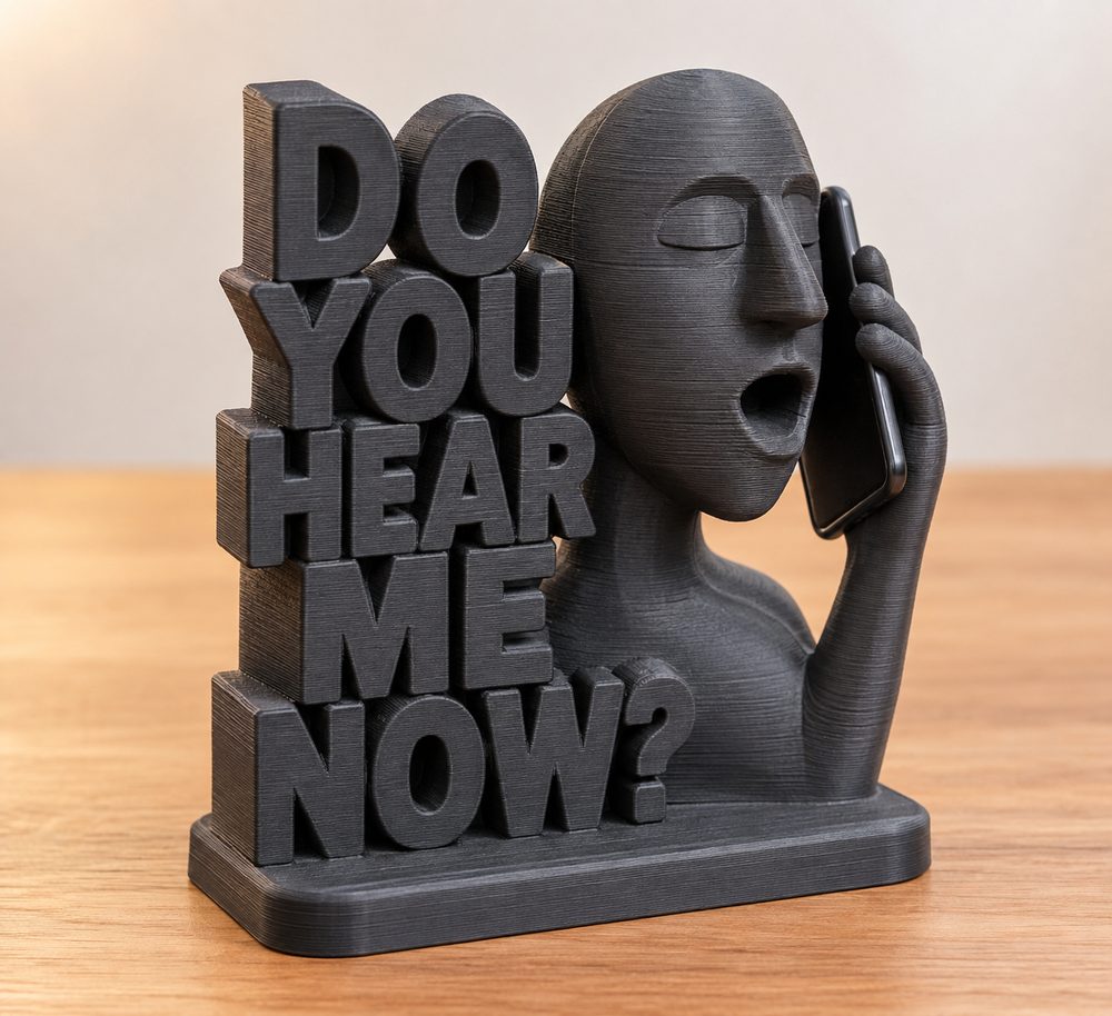 Do You Hear Me Now 3Dプリント創作デザインのインスピレーション