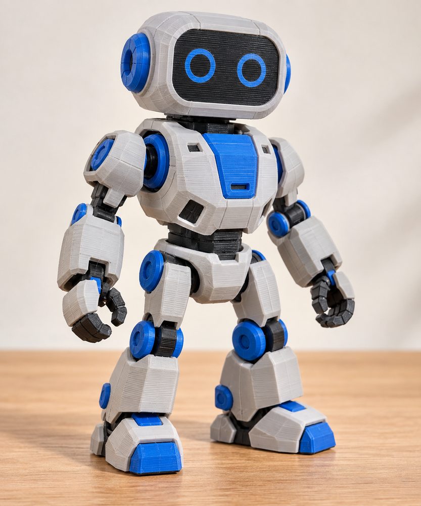 Moki | 基础形态 (多形态可拼装机器人) Inspirasi reka bentuk kreatif untuk cetakan 3D