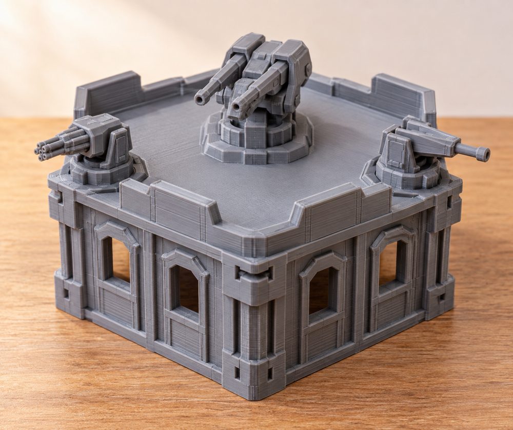 Weapon Topper Expansion Set For The Stackable Hex Buildings إلهام تصميم إبداعي للطباعة ثلاثية الأبعاد