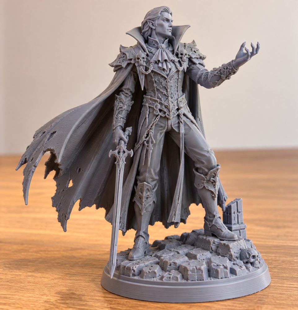 Blood Vampire Prince 3D Printing Creative Design Inspiration