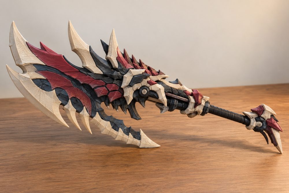 Rathsplicer Monster Hunter Weapon Kreative Designinspiration für den 3D-Druck