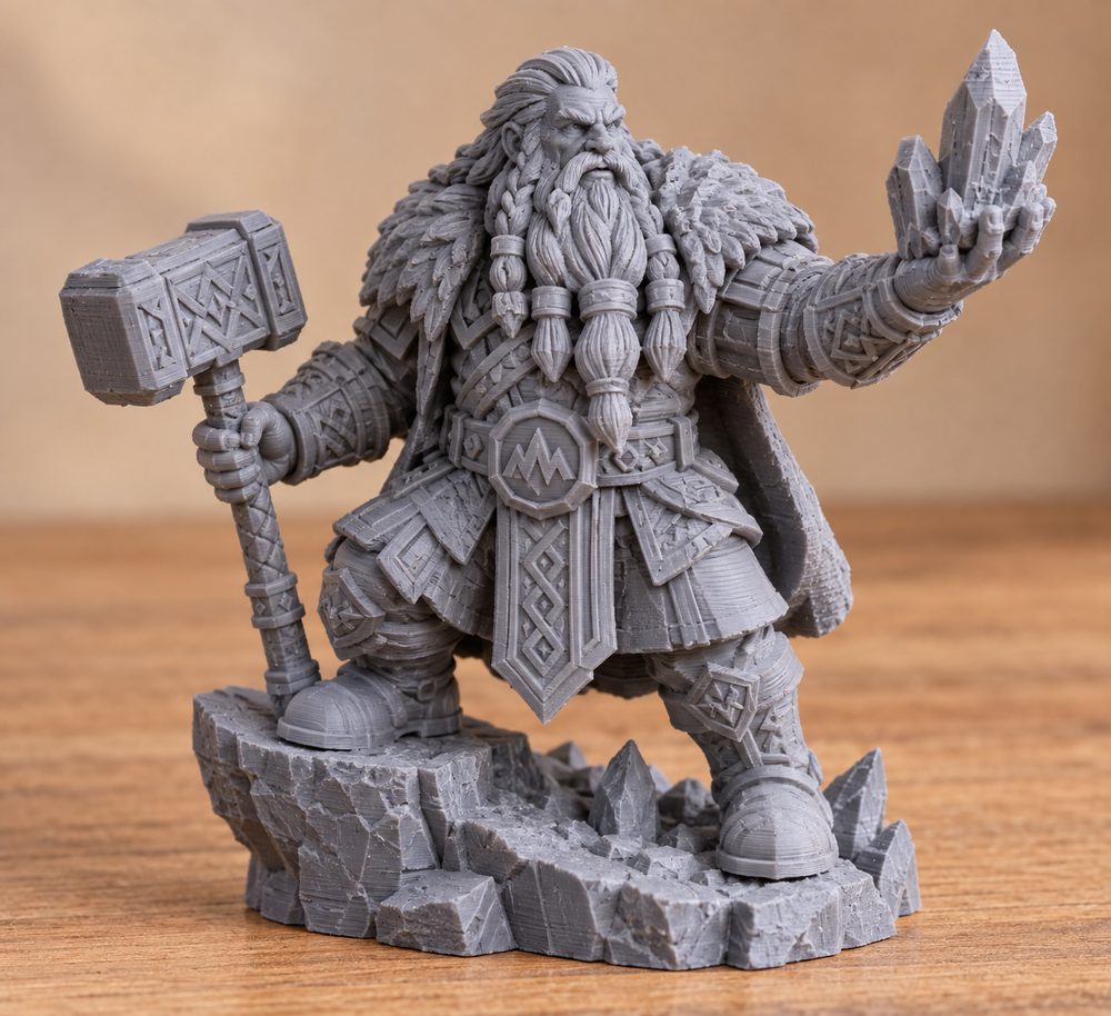 Dwarf Earth Shaper Master The Frostiron Dwarves 3D Printing Creative Design Inspiration