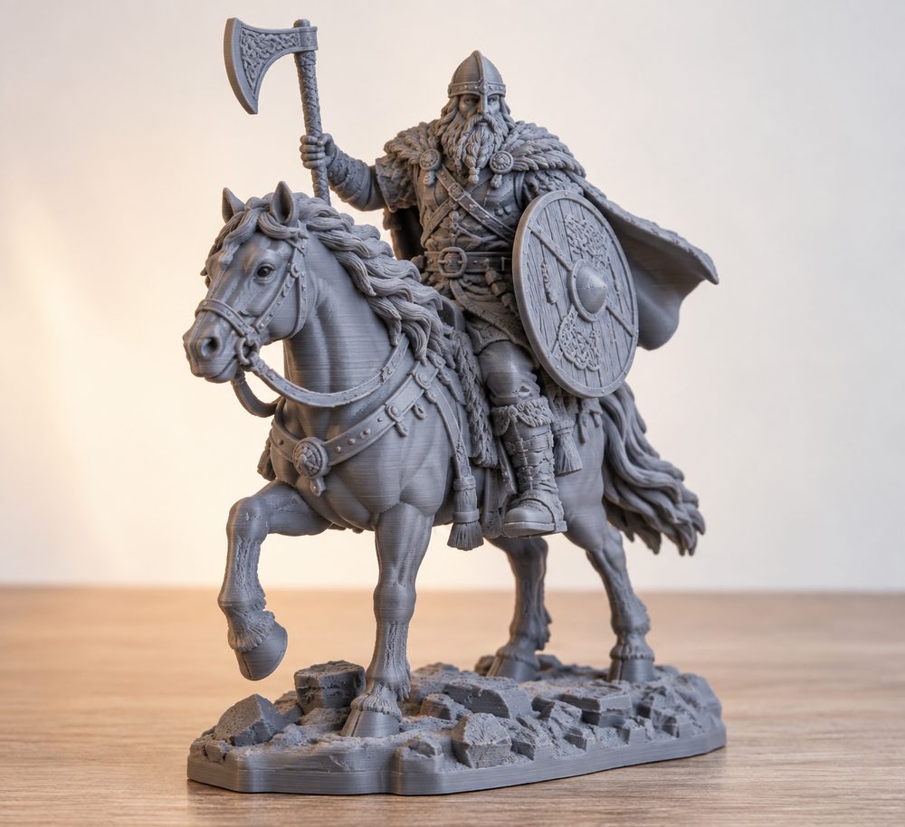 Viking Jarl Warrior Rider 3D Printing Creative Design Inspiration