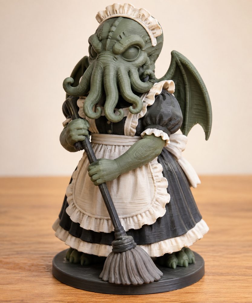 Housekeeper Housemaid Mad Servant Cthulhu Character إلهام تصميم إبداعي للطباعة ثلاثية الأبعاد