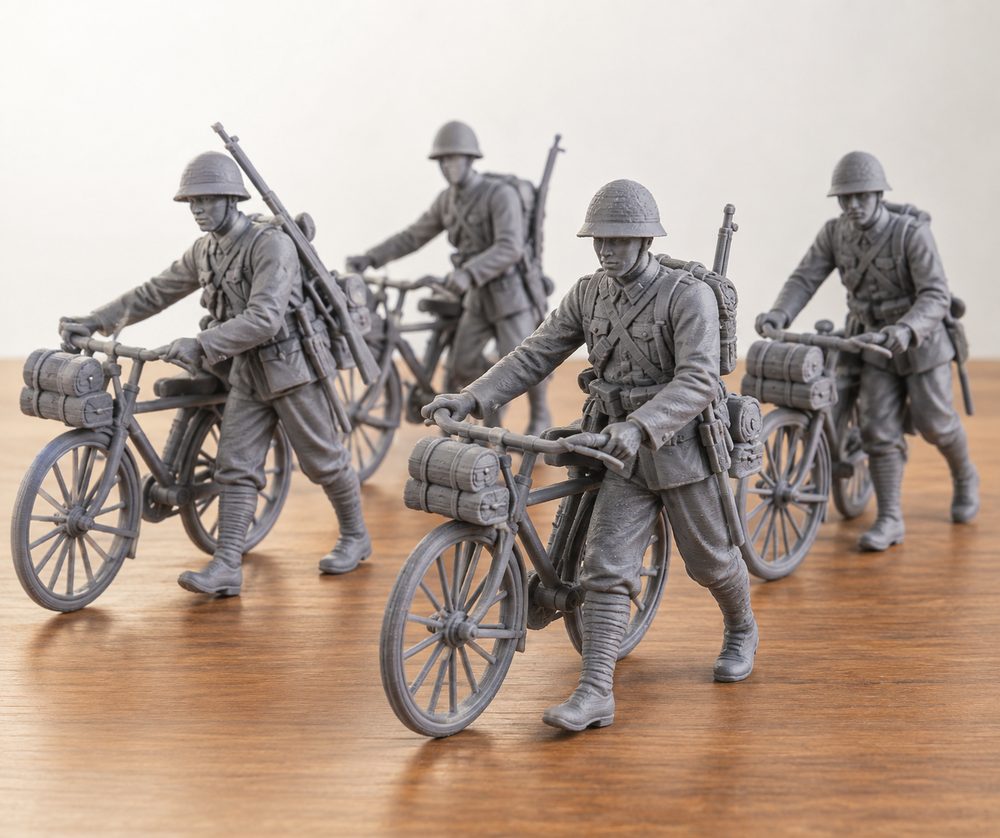 Japanese Bicycle Infantry Units Ww2 3D Printing Creative Design Inspiration