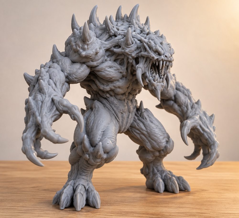 Mutated Monster Nr1 Inspirasi desain kreatif untuk pencetakan 3D