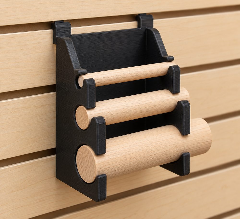 Dowel Holder For Slat Wall 3D प्रिंटिंग के लिए रचनात्मक डिजाइन प्रेरणा