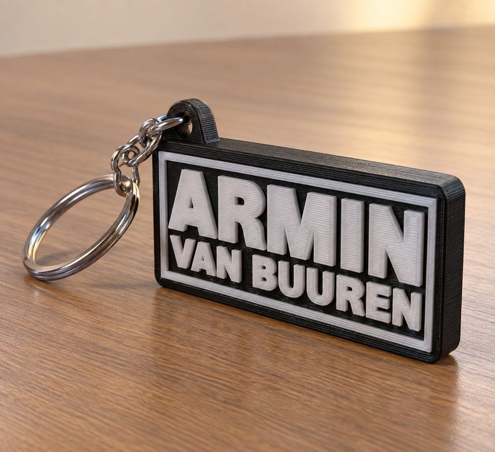 Armin Van Buuren Keychain Cảm hứng thiết kế sáng tạo cho in 3D