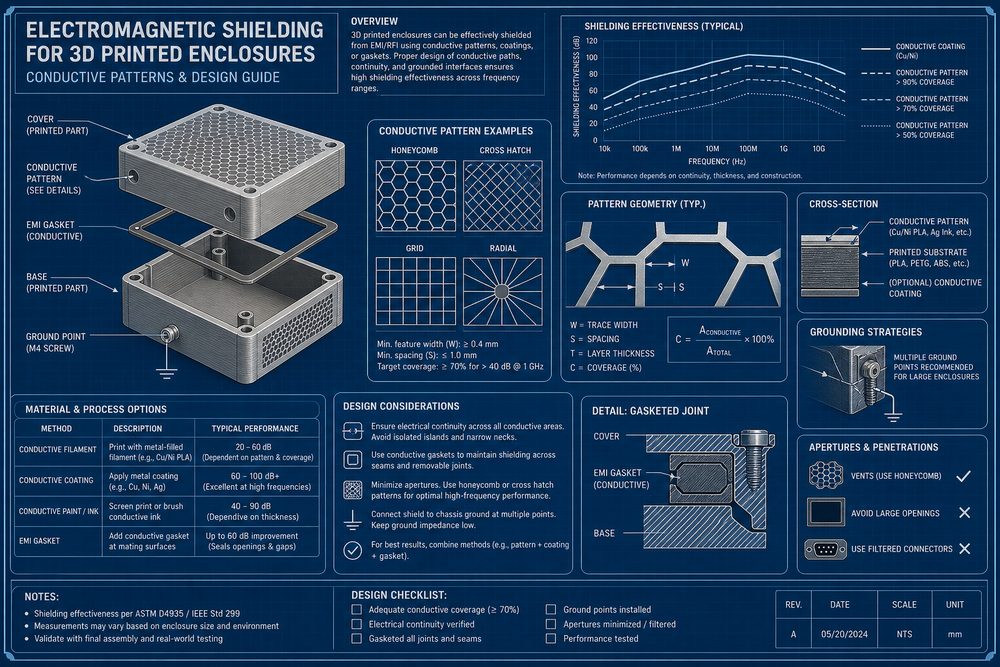 3D打印零件的电磁屏蔽设计:导电填充与结构优化的工程方案
