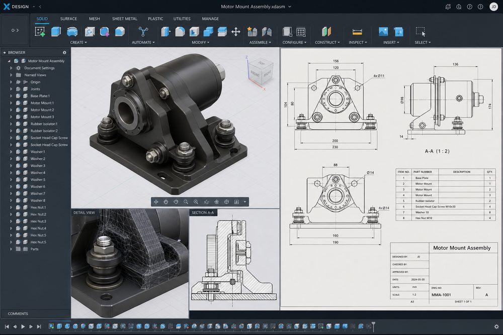Assembly design of 3D printed parts: Integrated molding techniques of buckles and hinges