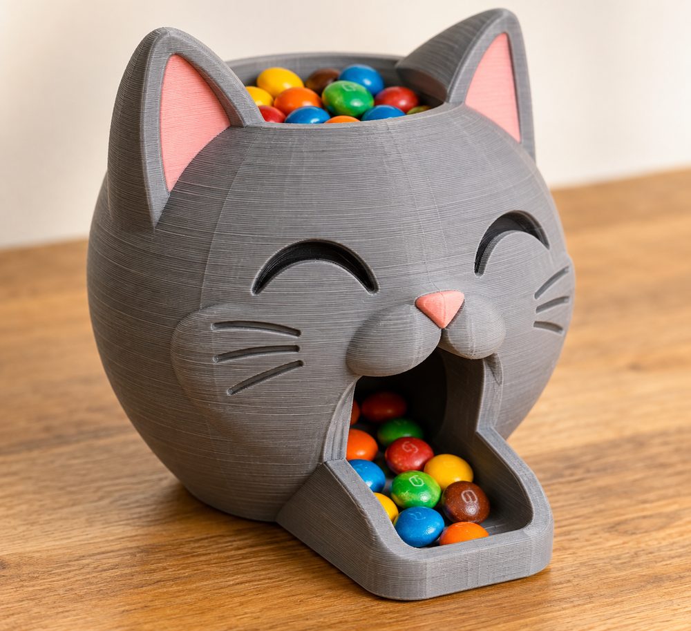 Cat Head, Confectioner - No CFS3D打印创意设计灵感