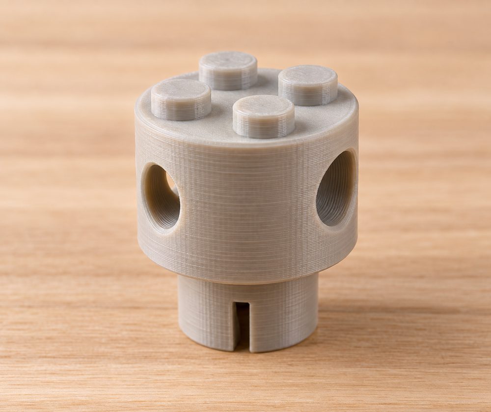 Tinkertoy To Lego Uck 07F05M إلهام تصميم إبداعي للطباعة ثلاثية الأبعاد