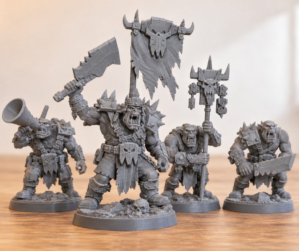 Nestah Orcs Command Group Creatieve ontwerpinspiratie voor 3D-printen