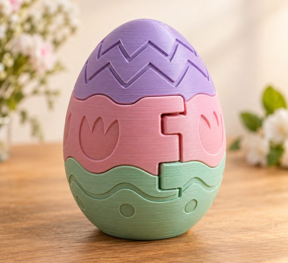Easter Egg Puzzle Box Kreative Designinspiration für den 3D-Druck