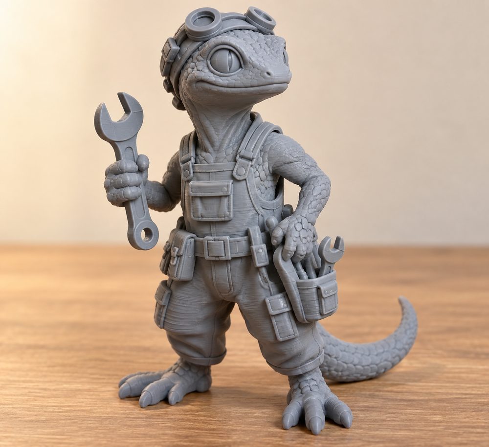 Space Lizard Mechanic Ispirazione di design creativo per stampa 3D