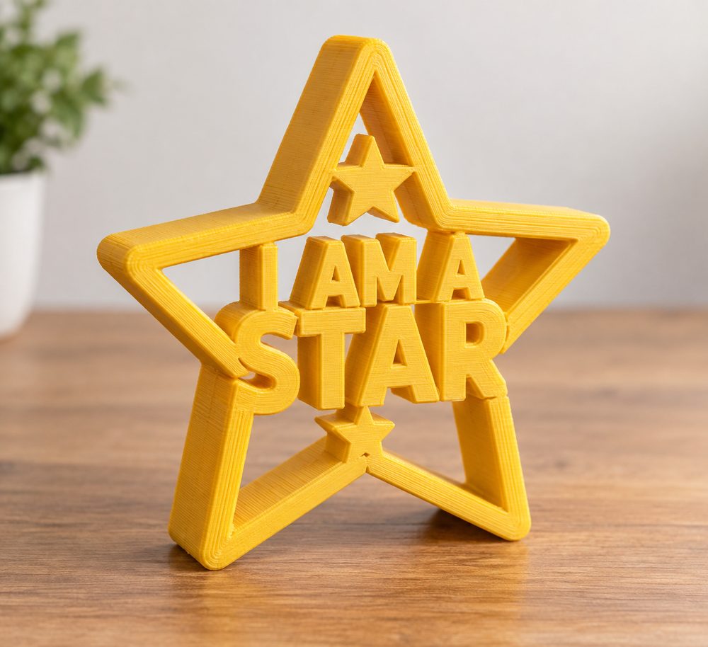 I Am A Star 3D Printing Creative Design Inspiration