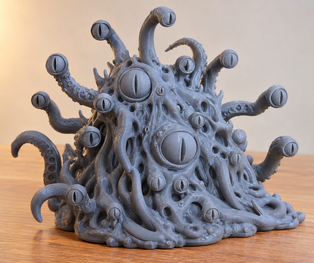 Shoggoth Pre Supported إلهام تصميم إبداعي للطباعة ثلاثية الأبعاد