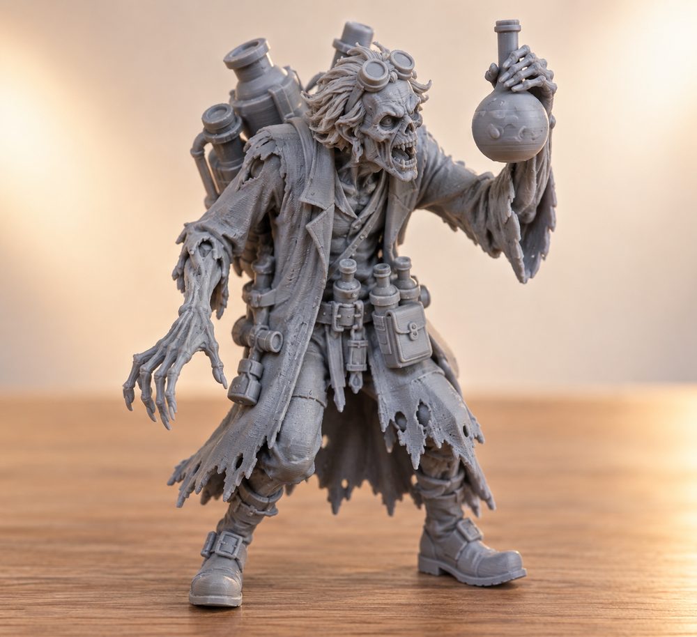 Undead Mutated Professor Alchemist Kreative Designinspiration für den 3D-Druck