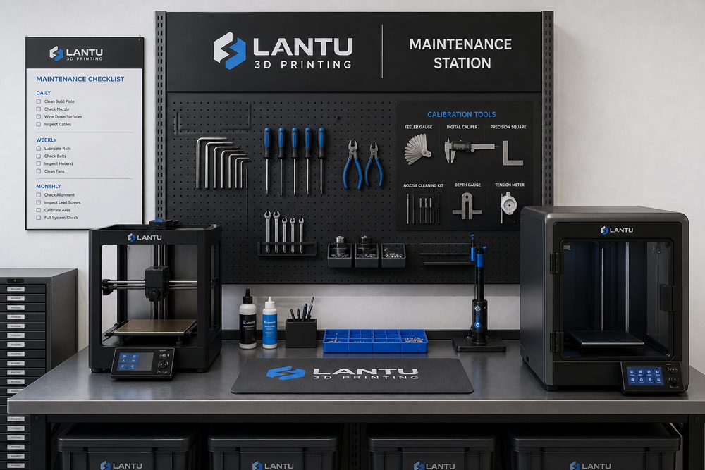 3D打印设备维护与OEE提升:从日常点检到产能管理 | lantu3D Printing Italiano