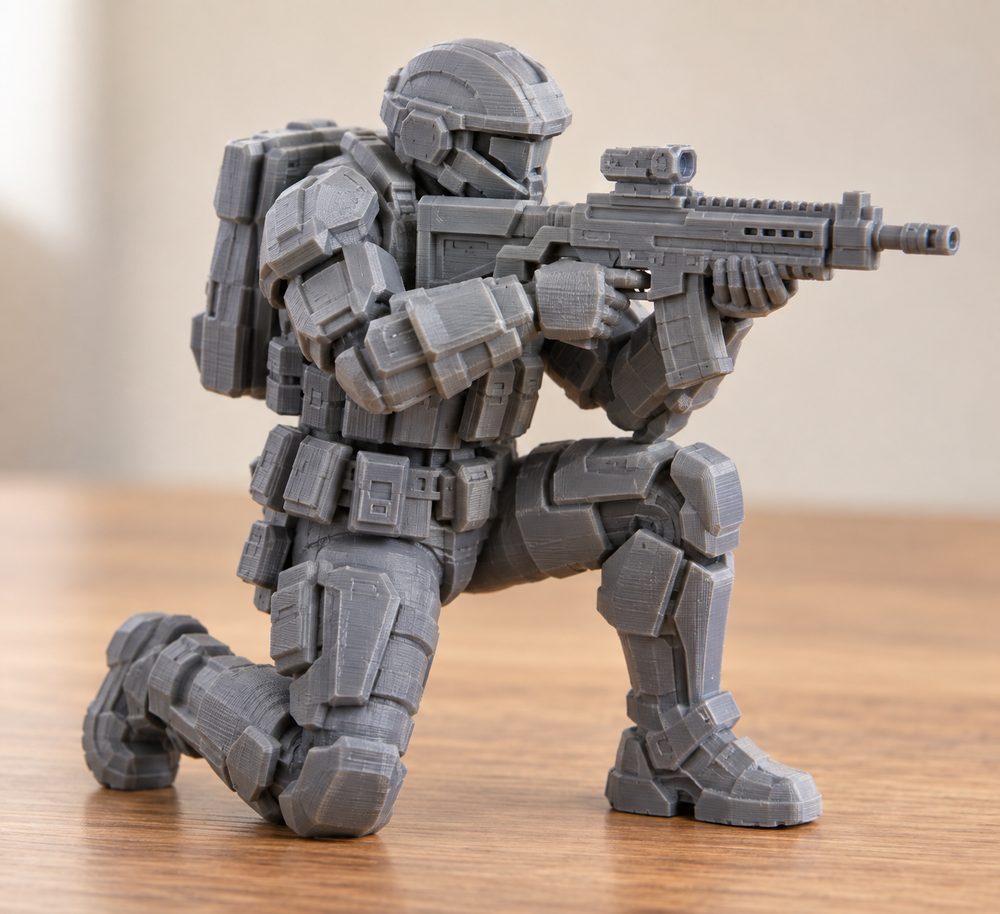 Mercy S Reach Infantry Regular Kneeling Pose 3D Printing Creative Design Inspiration