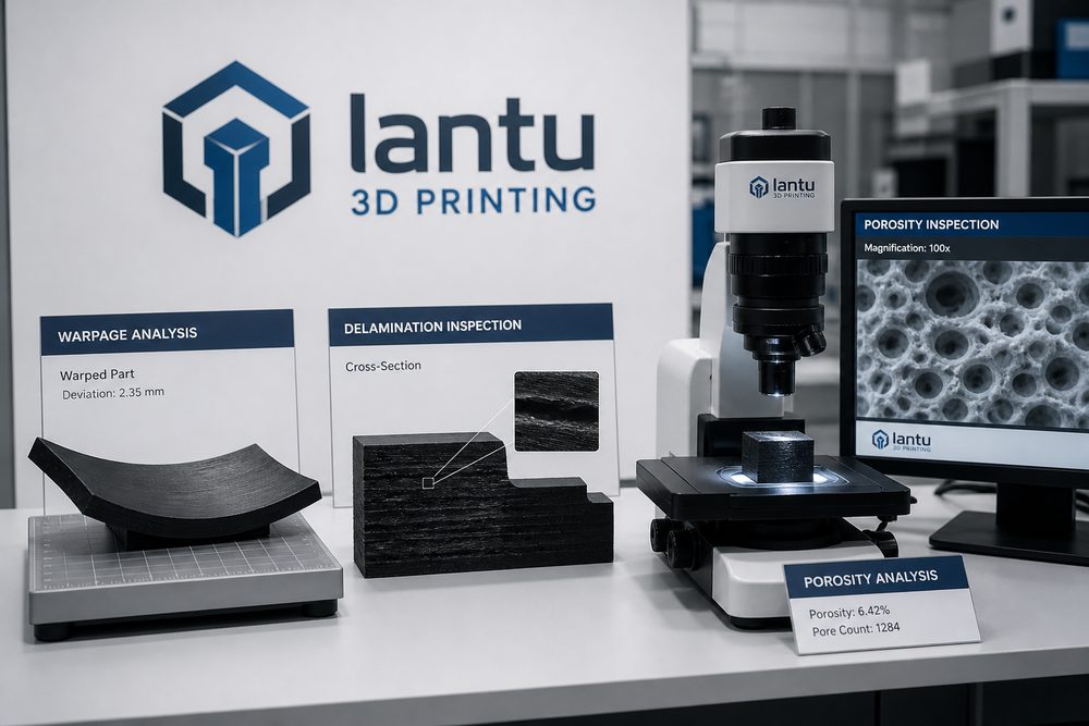 Woher kommen Verzug, Delamination und Poren? Leitfaden zur Analyse und Prävention von 3D-Druckfehlern