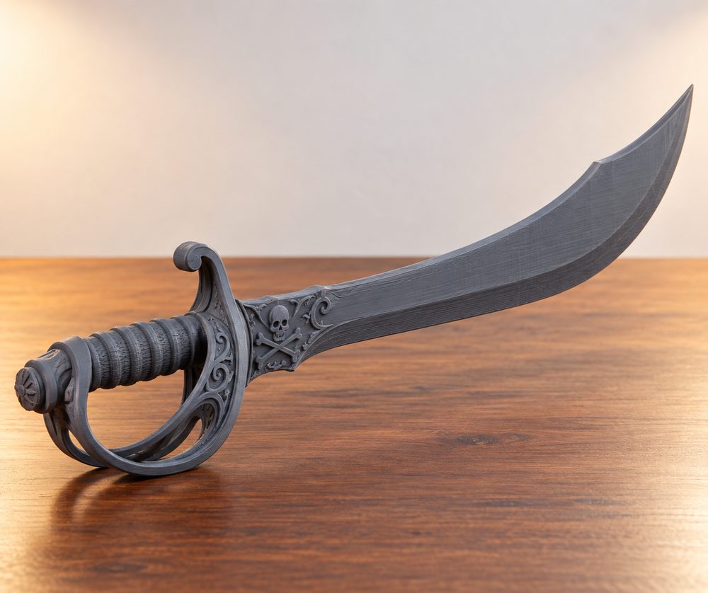 Pirate Cutthroat Sword Dance Corsair Oriental Inspirasi desain kreatif untuk pencetakan 3D