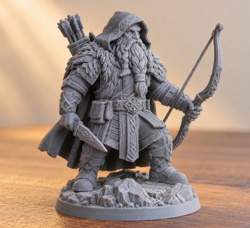Moris Dwarf Ranger The Frostiron Dwarves 3D Printing Creative Design Inspiration