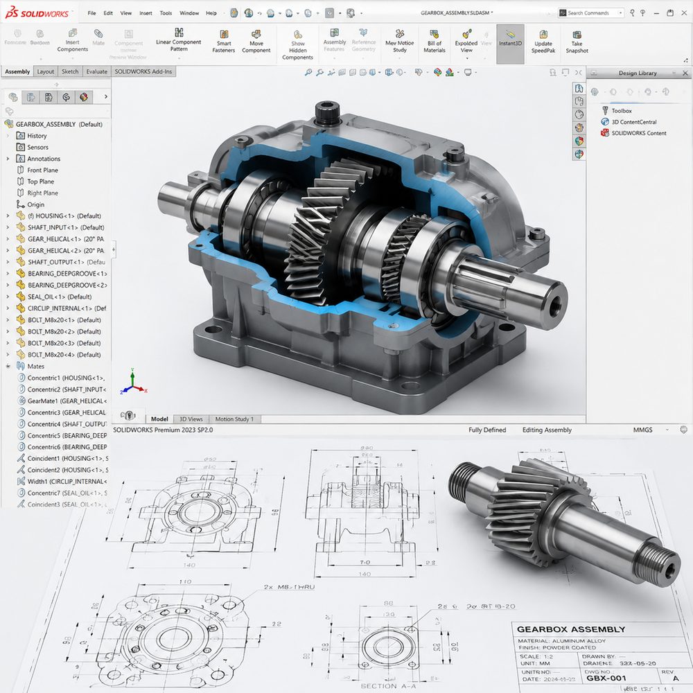 Integrated 3D printing design of movable mechanisms: assembly-free solution for joints and gears