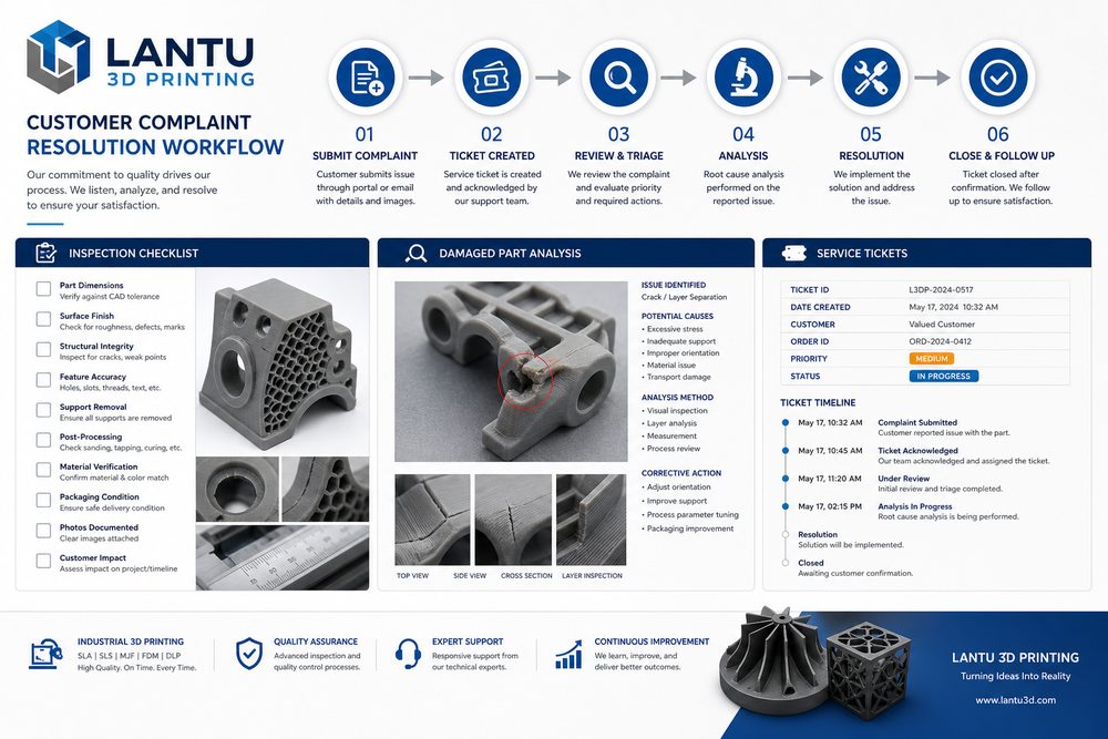 3D Printing Customer Complaint Handling Process: Turn After-Sales Issues into Repeat Orders