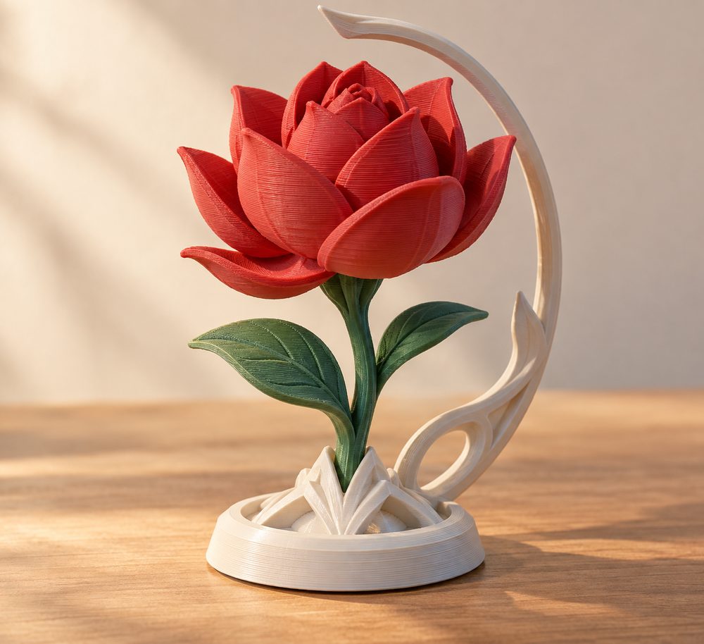永恒之花-eternal flower 3D प्रिंटिंग के लिए रचनात्मक डिजाइन प्रेरणा