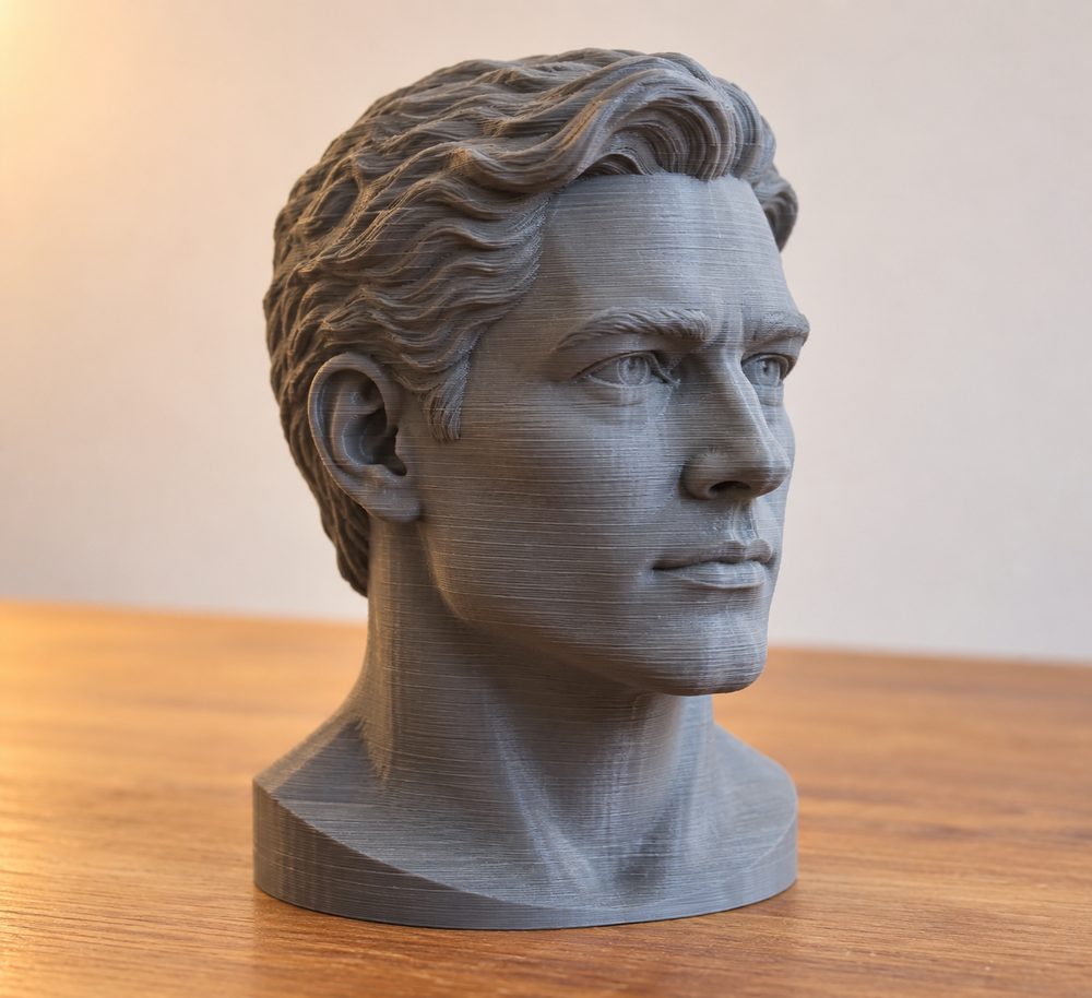 Head Of A Man Kreative Designinspiration für den 3D-Druck