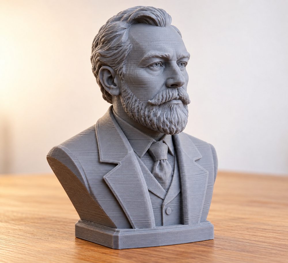 Portrait Of Teacher Jonas Janulionis Kreative Designinspiration für den 3D-Druck
