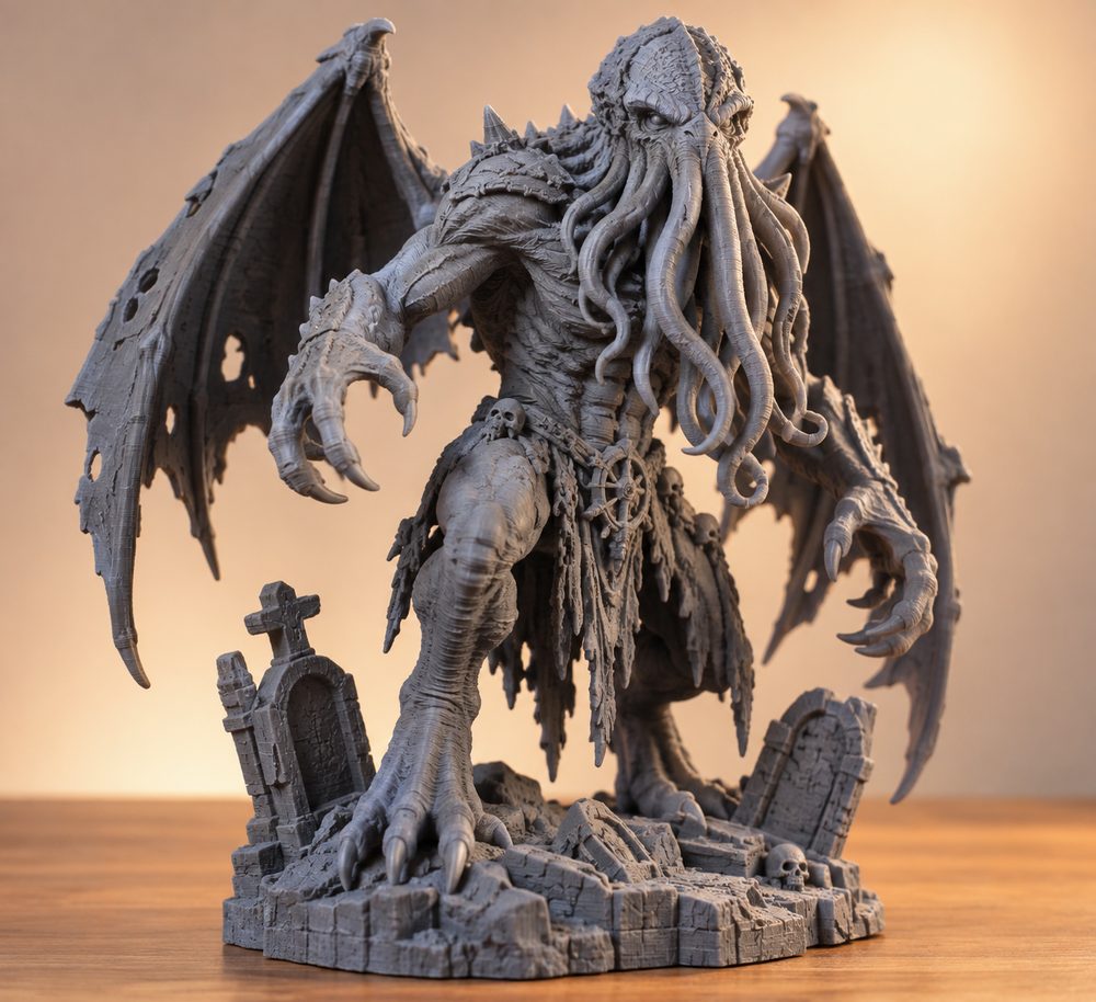 Ghoul Cemetery Marauder Cthulhu Monster Character 3D Printing Creative Design Inspiration