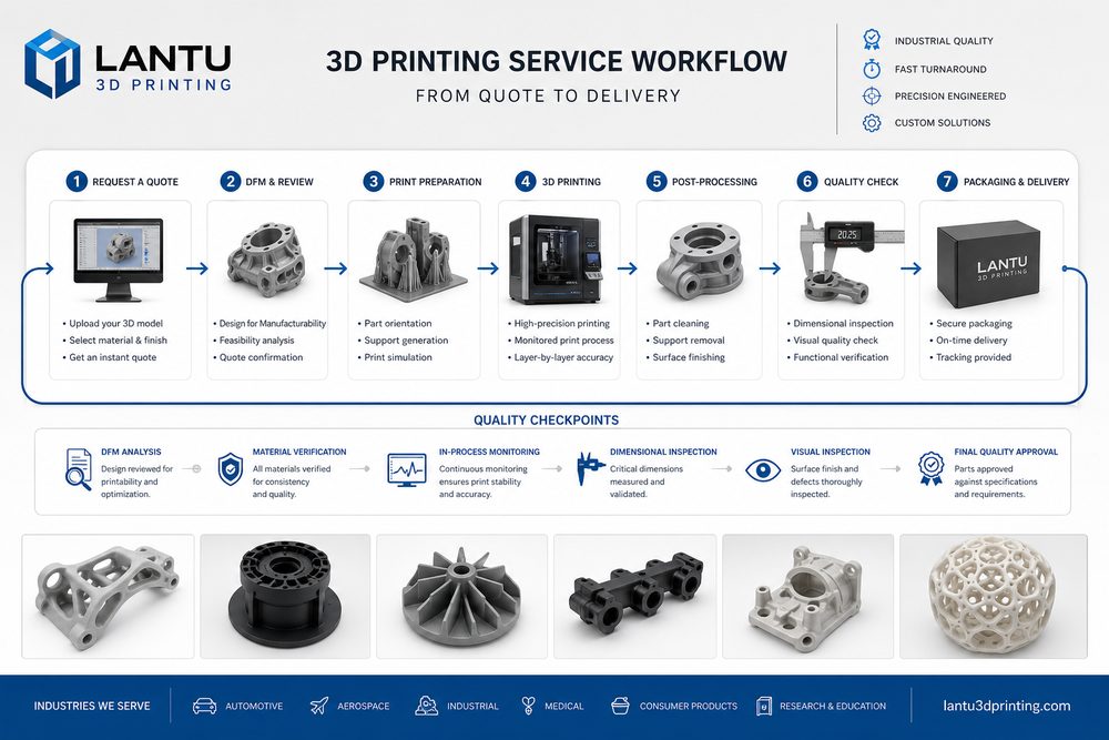 3D打印服务流程优化:从询价到交付的七个关键控制点 | lantu3D Printing Italiano