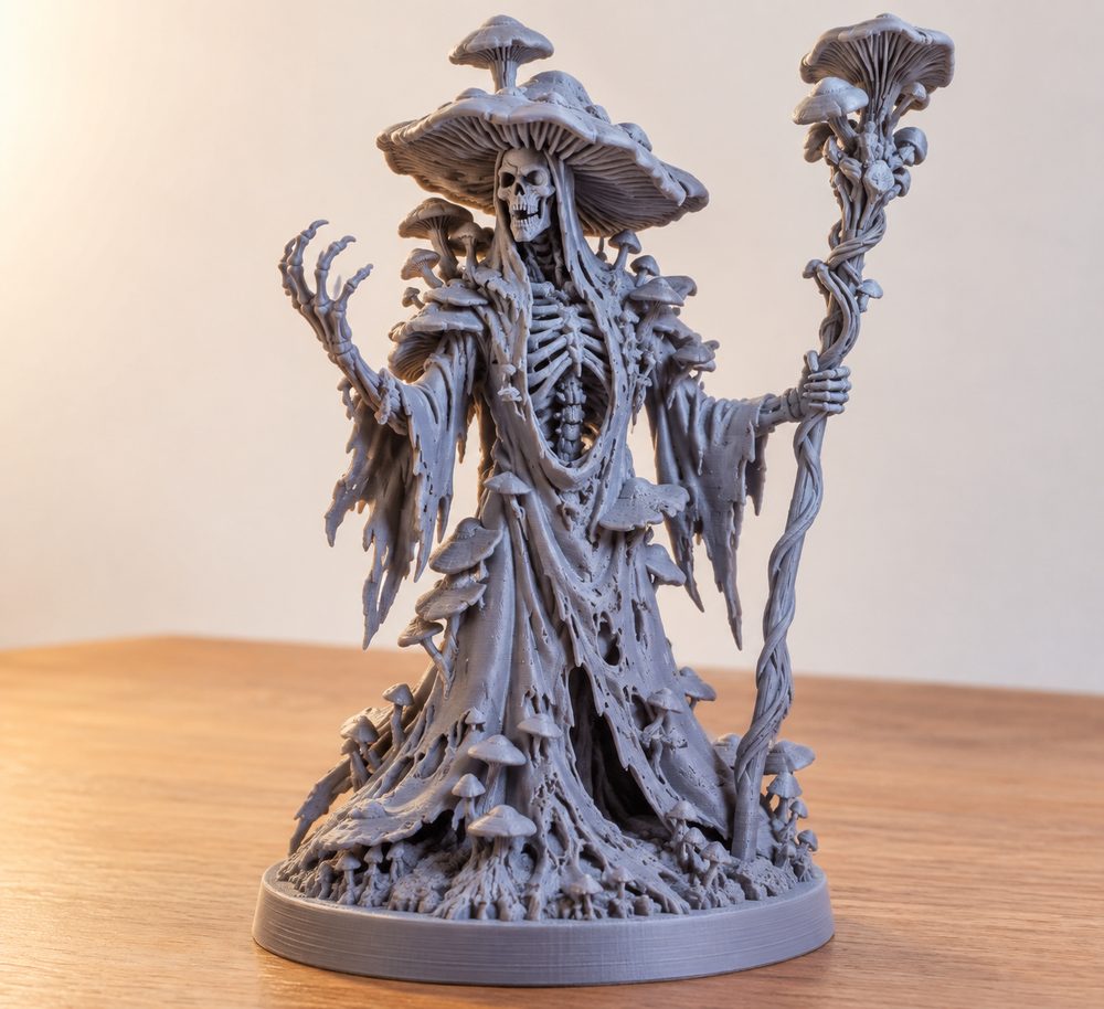 Fungal Lich 3D प्रिंटिंग के लिए रचनात्मक डिजाइन प्रेरणा
