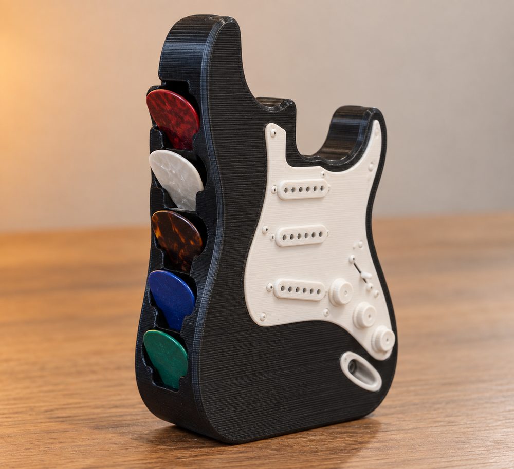 吉他拨片夹 拨片夹 - Fender Stratocaster3D打印创意设计灵感
