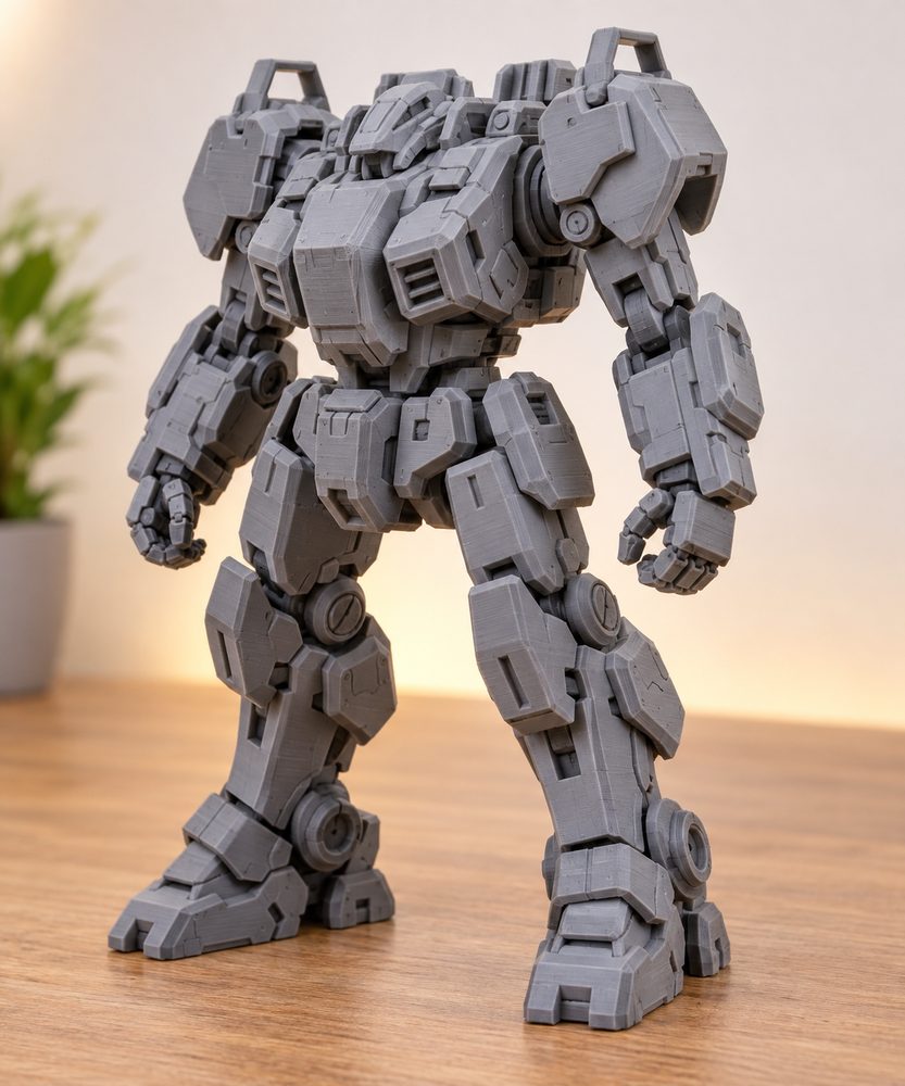 机甲 Inspirasi reka bentuk kreatif untuk cetakan 3D