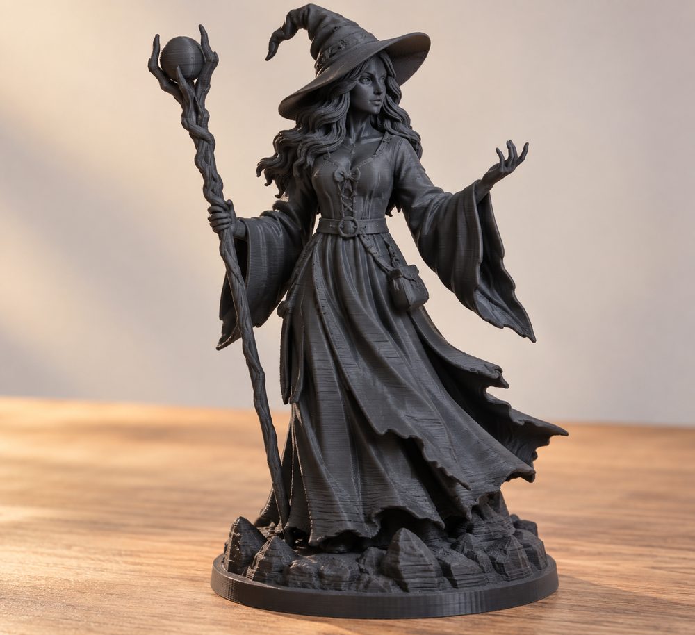 The Witch 3D Printing Creative Design Inspiration