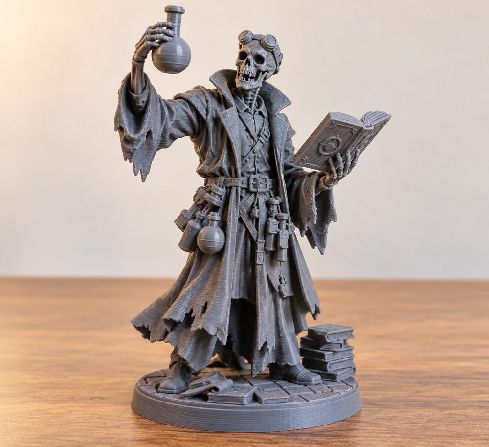 Undead Professor Alchemist Kreative Designinspiration für den 3D-Druck