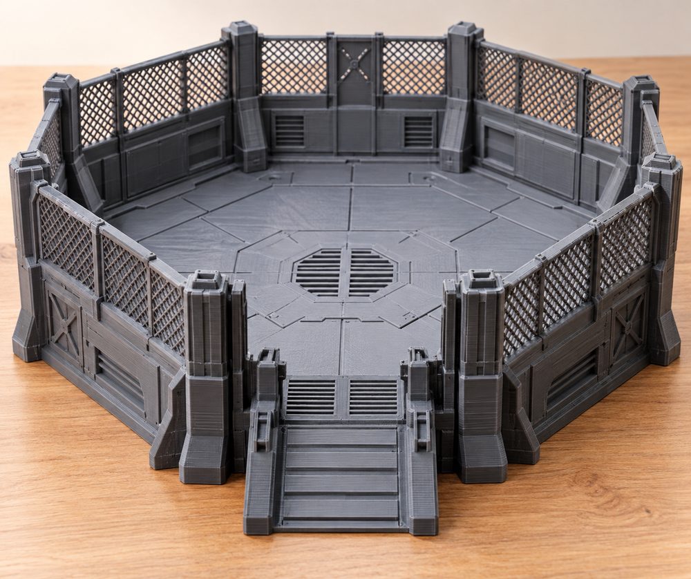 Flatline City Second Wave Fighting Pit Inspirasi desain kreatif untuk pencetakan 3D
