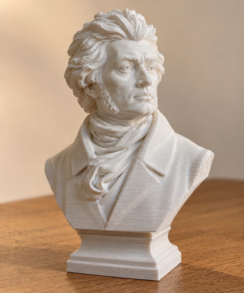 Bust Of Adam Mickiewicz 3D Printing Creative Design Inspiration