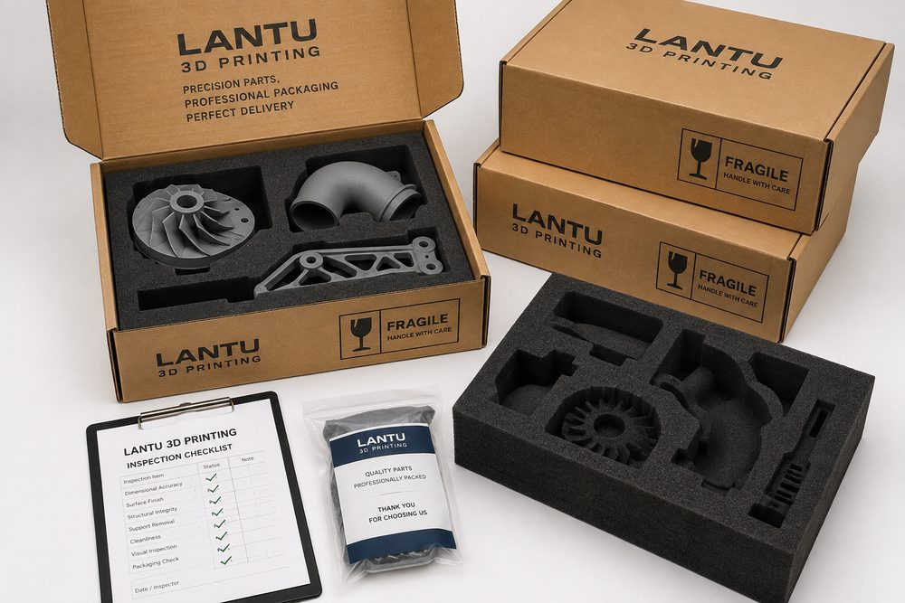 Verpackungs- und Transportlösung für 3D-Druckteile: Schutzdesign von empfindlichen Mustern bis zur Kleinserienlieferung